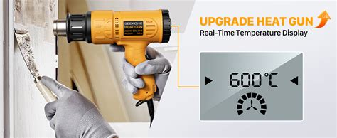 Seekone Professional Heat Gun W With Large Digital Lcd Display Industrial Hot Air