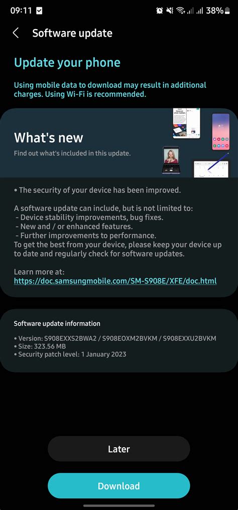 January 2023 S22 Ultra update now available. - Samsung Members