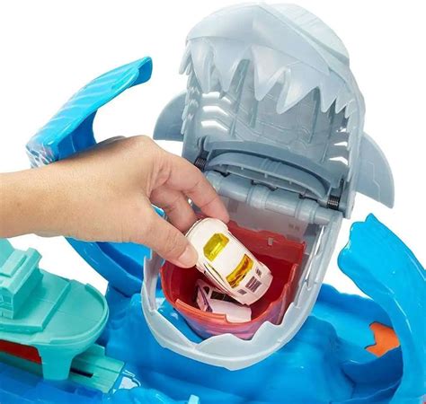 Hot Wheels City Robo Shark Frenzy Track Set Mattel Toys Toywiz