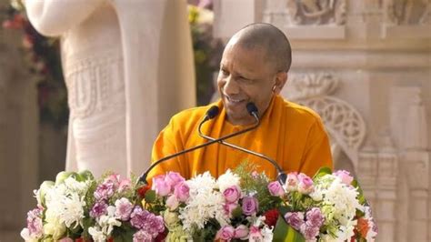 Up Cm Yogi Adityanath Attends Sri Ramanathaswamy Temple Renovation