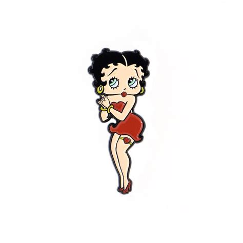 Betty Boop Standing Enamel Pin Etsy