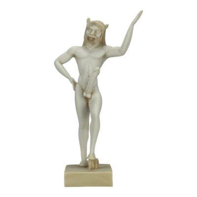 Satyr Faunus Faun Pan Phallus Nude Male Penis Statue Sculpture Figure Copy Greek Artworks