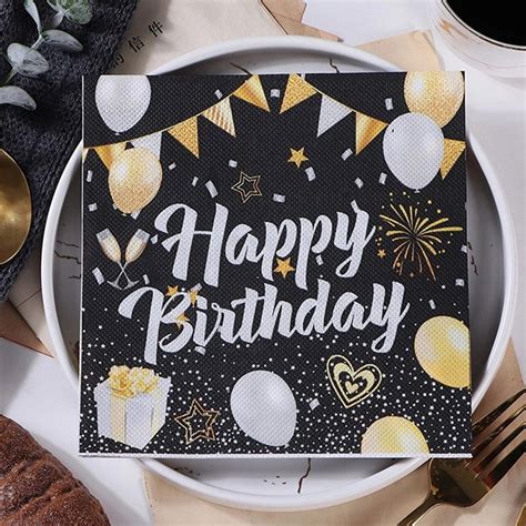 Празнични салфетки Happy birthday - olele.bg