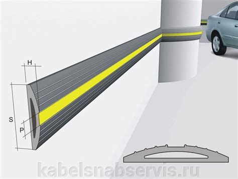 Резиновая полоса для защиты стен (резиновый отбойник на стену, отбойник ...