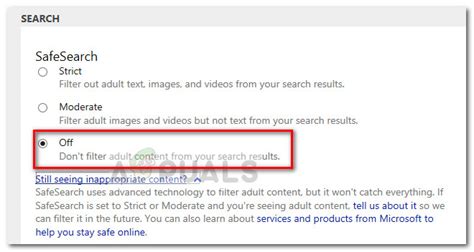 Fix Safe Search Wont Turn Off In Microsoft Edge And Ie