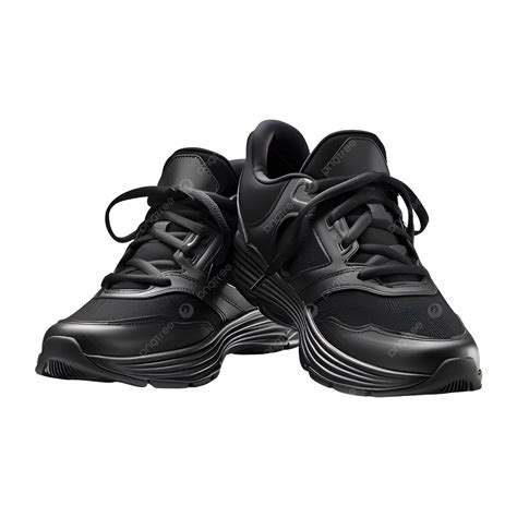 Black Sports Shoes Sports Shoes Running Shoes Png Transparent Image