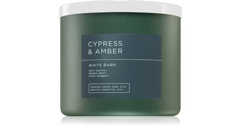 Bath Body Works Cypress Amber bougie parfumée notino fr