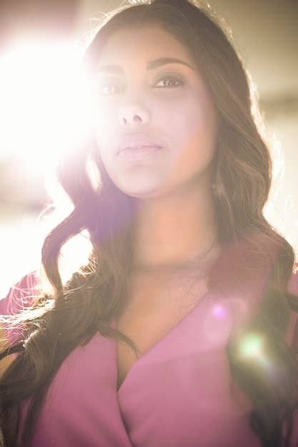 Premium Photo Sexy Attractive Brunette Looking At Camera