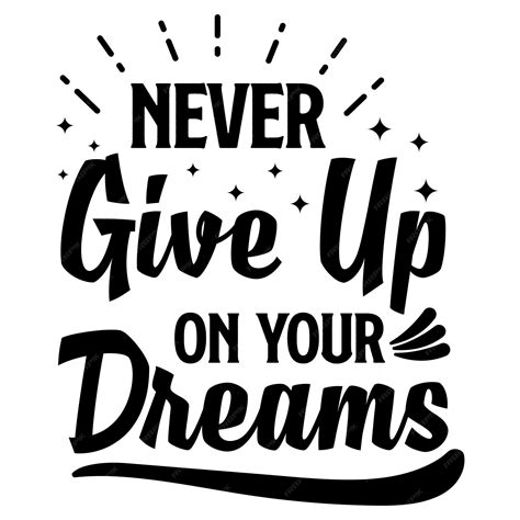 Premium Vector | Motivational typography lettering quotes saying never