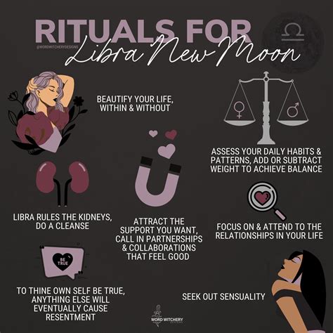 Self Care Rituals For The New Moon In Libra Word Witchery Designs