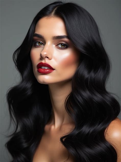 25 Jet Black Hair Looks Staying Classic And Striking
