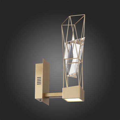 SL815.201.01 Бра ST-Luce Матовое золото/Матовое золото, Прозрачный LED ...