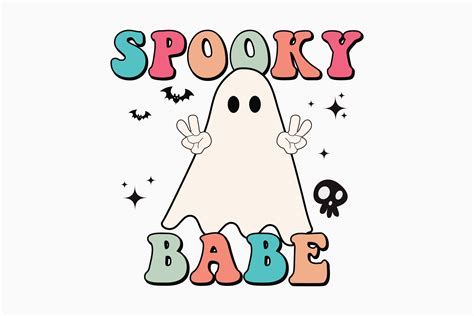 Halloween Spooky Babe Retro Svg Graphic By Svg Box Creative Fabrica