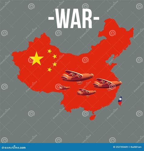 China Vs Taiwan Stop War, China and Taiwan Fighting, Map China and ...