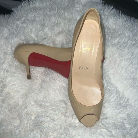 Christian Louboutin Shoes Christian Louboutin Nude Peep Toe Heel