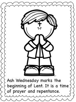 Ash Wednesday Coloring Pages by Miss P's PreK Pups | TpT