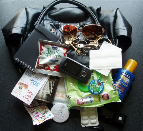 Handbag Contents Curly And Candid