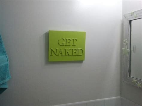 Get Naked Washroom Sign
