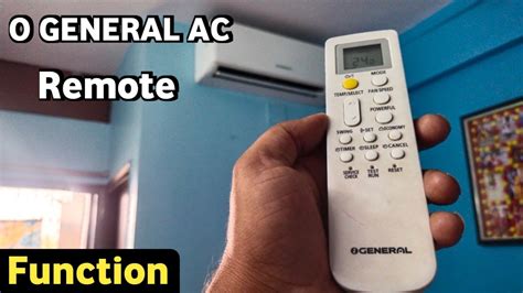 How To Use O General Ac Remote Control O General Ac Remote Control