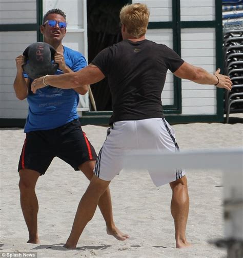 Andy Cohen 45 Shows Off His Buff Body On The Beach In Miami Daily