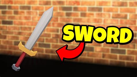 How To Make A Sword Howtoroblox Youtube