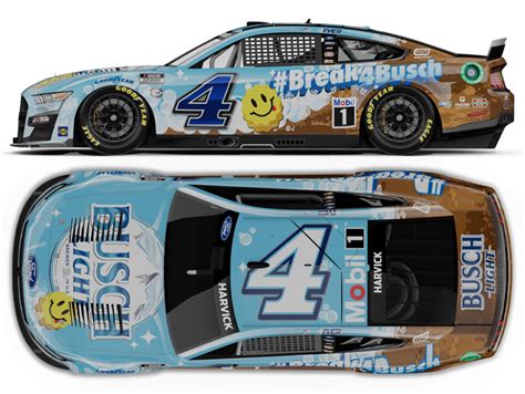 2023 Kevin Harvick 4 Busch Light Break4busch Dirt Nascar 124 Diecast