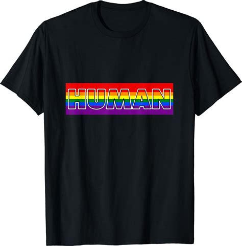 Human Rainbow Lgbt Flag Bi Lesbian Trans Gay Pride Month T Shirt Walmart