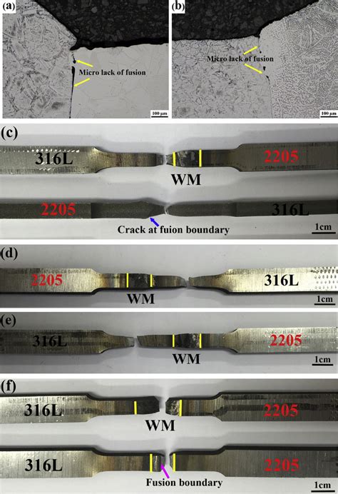 Microstructure and fracture surface (a) Microstructure of Test 2; (b ...