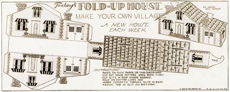 Fold-Up Houses — Make Your Own Village, 1934 – Q is For Quilter