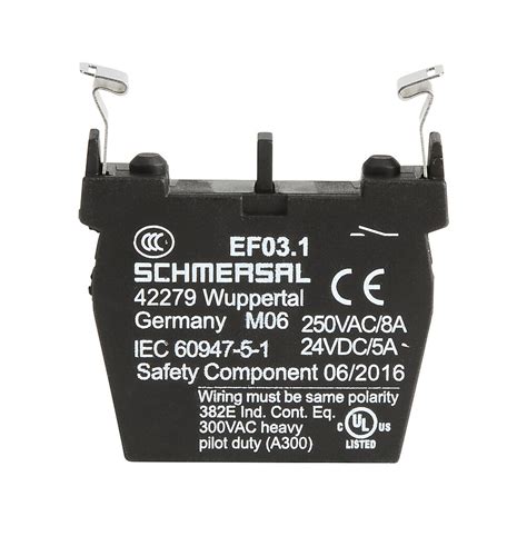 Contact Block: (1) N.O. contact(s) (PN# EF03.1) | AutomationDirect
