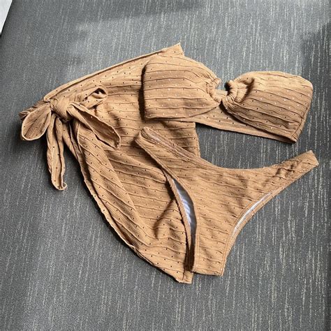 Female Bikini De Ninos De Homem Double Layered Bathing Suits Bandeau Sequins Swimwear