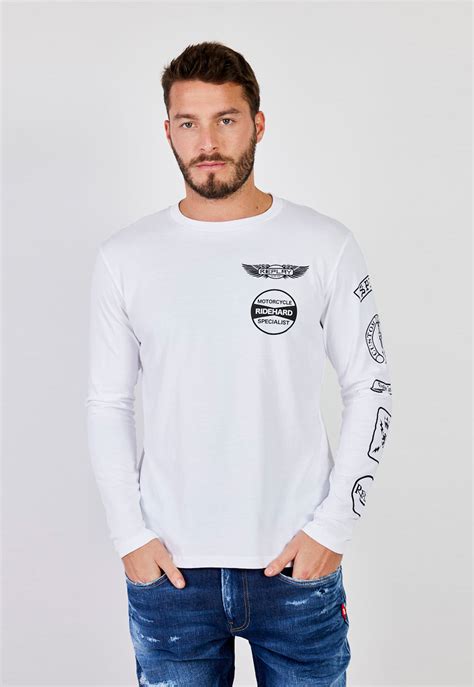 טי שירט ארוכה Rebrand גברים ריפליי גינס Replay Jeans