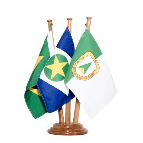 Bandeira De Mesa Brasil Mato Grosso Cuiabá 12x17cm 019407 Elo7