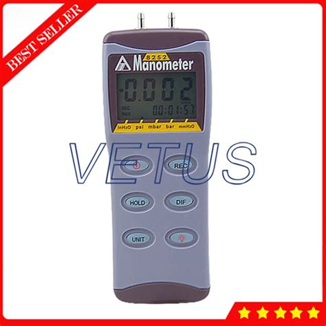 Az8252 2psi Manometer Digital Manometer High Precision Pressure Gauge