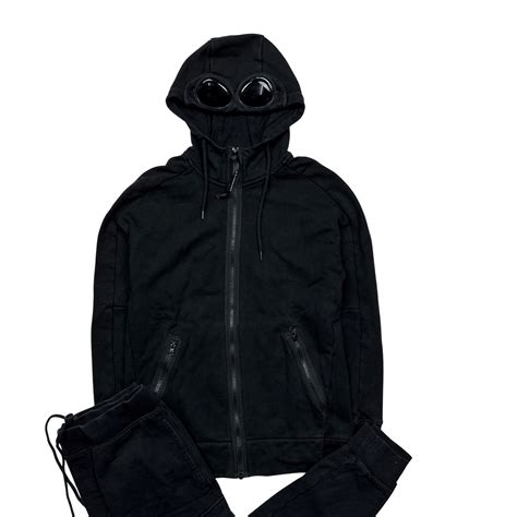 Cp Company Black Tracksuit Set Small Mats Island