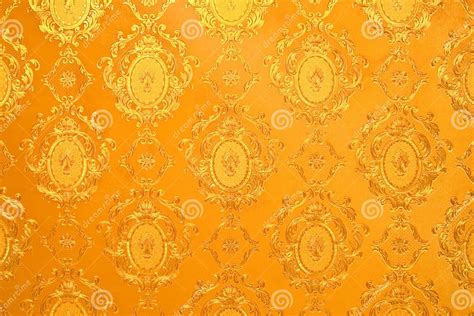 Old Gold Wallpaper Stock Image Image Of Ornament Graphic 18999235