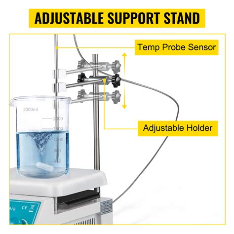 Vevor Magnetic Stirrer Hot Plate Rpm Digital Hotplate Magnetic Stirrer L Lab Heating