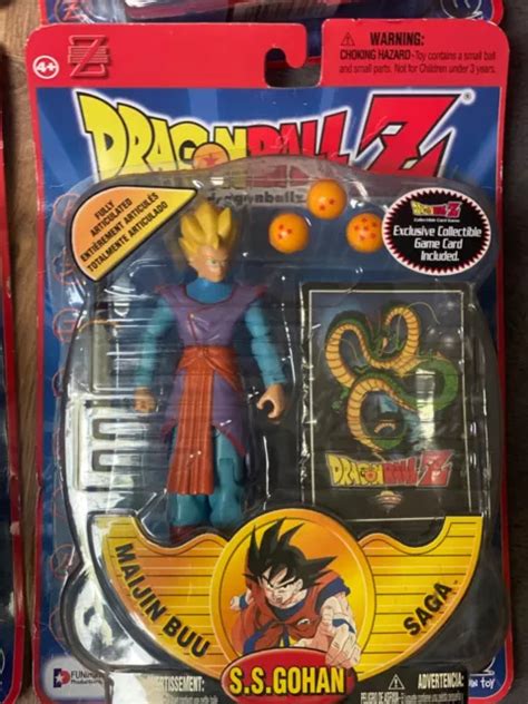 LOT DE 4 Figurines Dragon Ball Z Majin Buu Saga Goku Gohan Bulma Et