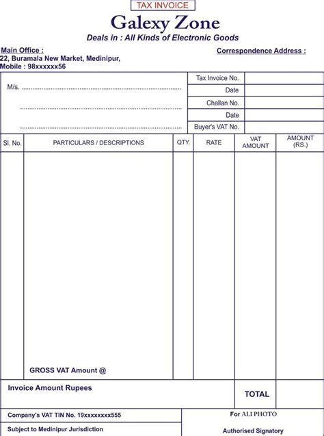 hotel brijwasi royal memo format invoice design invoice template