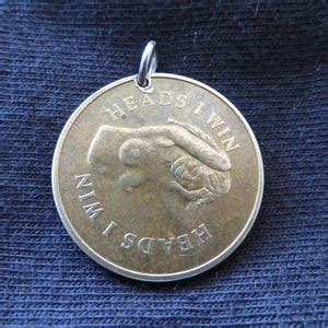 Mystery Factory S Vintage Nude Peep Show Token Burlesque Erotic Risque Heads I Win Tails