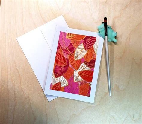 Lesbian Flag Colored Blank Card For Diy Card Making