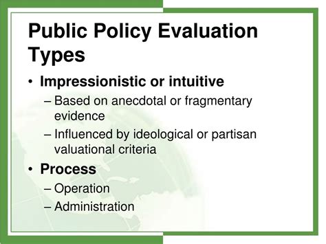 PPT - Public Policy Analysis and Evaluation PowerPoint Presentation