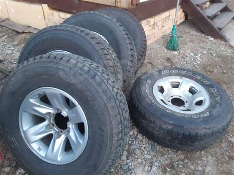 Оригинальные диски 5шт Nissan Patrol на шинах Goodyear с износом 10% ...
