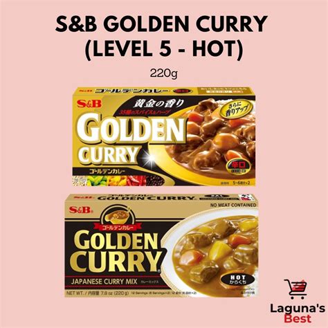 S B Golden Curry Mix 220g Level 1 Mild Level 3 Medium Hot Level 5 Hot Golden Hayashi Rice