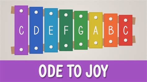 How To Play Ode To Joy On A Xylophone Easy Songs Tutorial Youtube