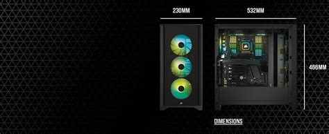 Corsair iCUE 4000X RGB Mid-Tower ATX PC - tiendamia.com