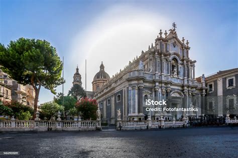 Basilica Of The Cattedrale Di Santagata Stock Photo Download Image
