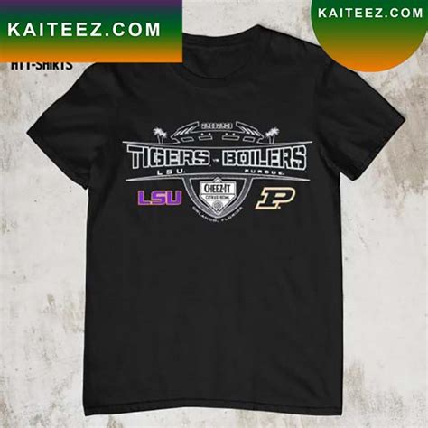 Lsu Tigers Vs Boilers Purdue 2023 Cheez It Citrus Bowl T Shirt Kaiteez