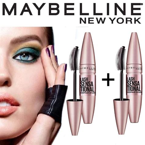 Тушь для ресниц 2 шт LASH SENSATIONALчёрная с эффектом накладных ресниц ...