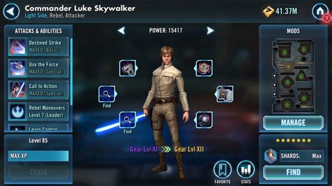 Swgoh Commander Luke Skywalker Hero S Journey Youtube